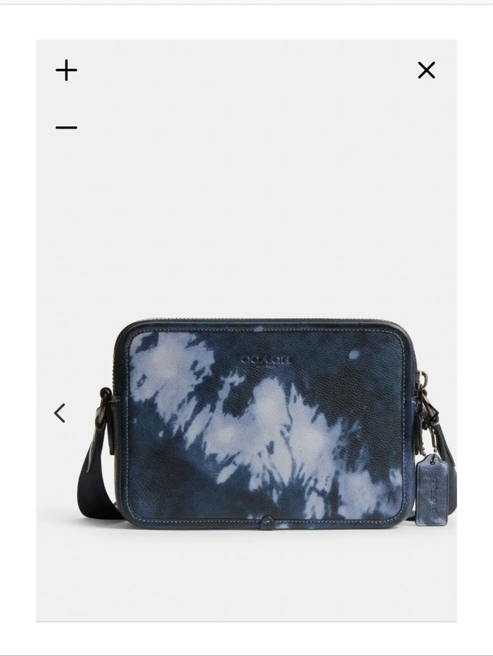 Coach Charter Crossbody Bag 24 in‎ Midnight Navy Tie-Dye.